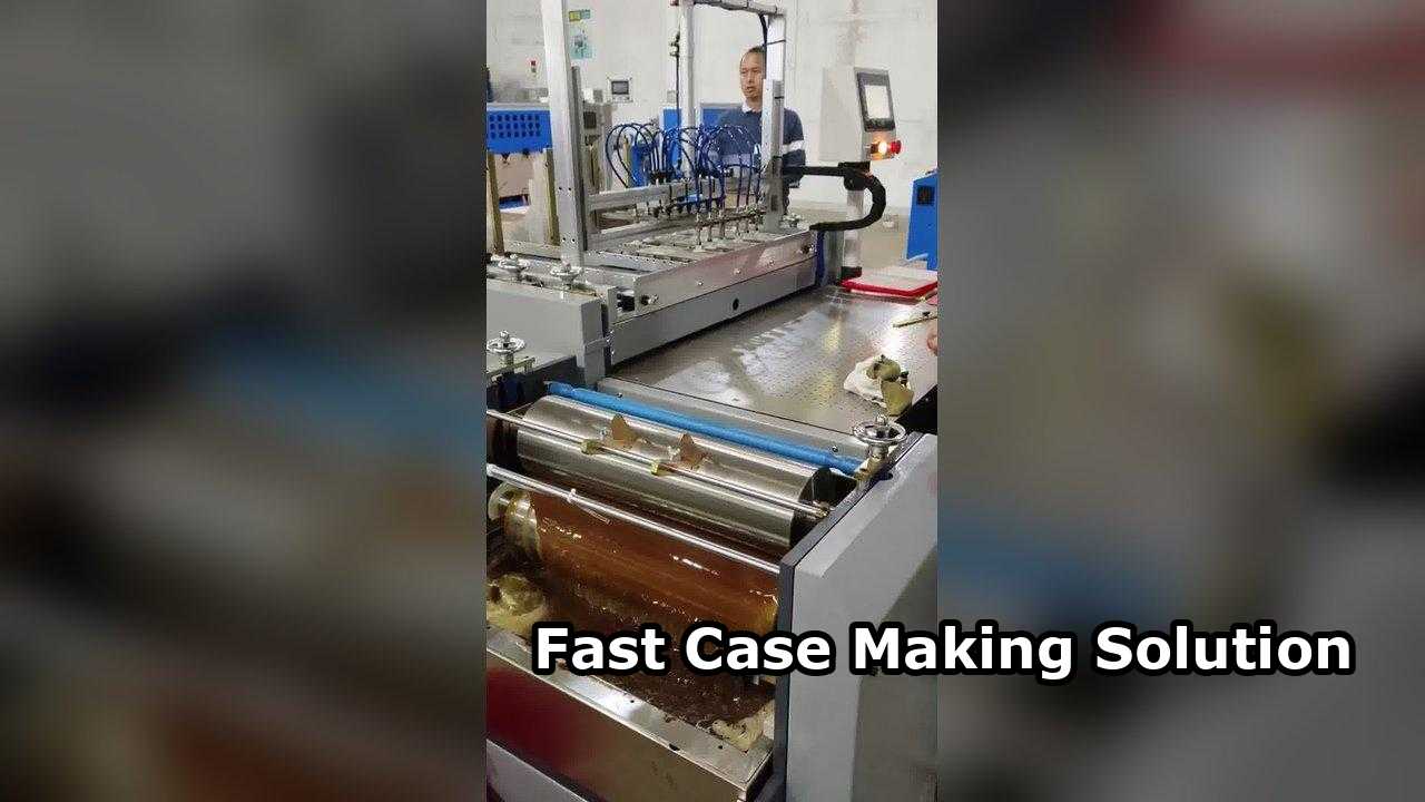 Semi-Auto Case Making Machine Obie Strony Owinięcie Jedna Osoba Operacja Digital Fit