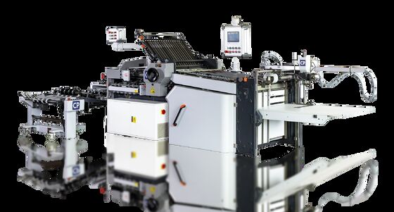 CP66/4KL Maszyna do składania z płaskim stosem, z zapadką zapobiegającą zarysowaniom, elektryczny nóż składany