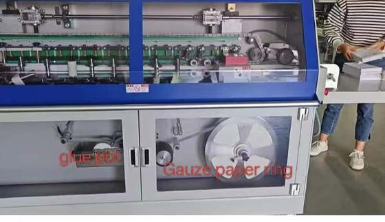 HX500B Book Back Spine Taping Machine jest używany do nagrywania pleców na różnych notebookach