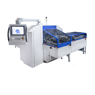 HX80DH High Speed Three Knife Trimmer 4500 Cuts Hour Integrated Pre Stacker For Perfect Binding Line