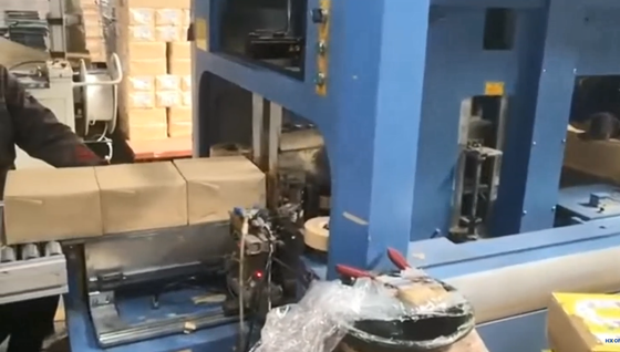 Automatyczna maszyna do owijania książek papier kraft walcowany pełny zintegrowany przepływ pracy opakowania